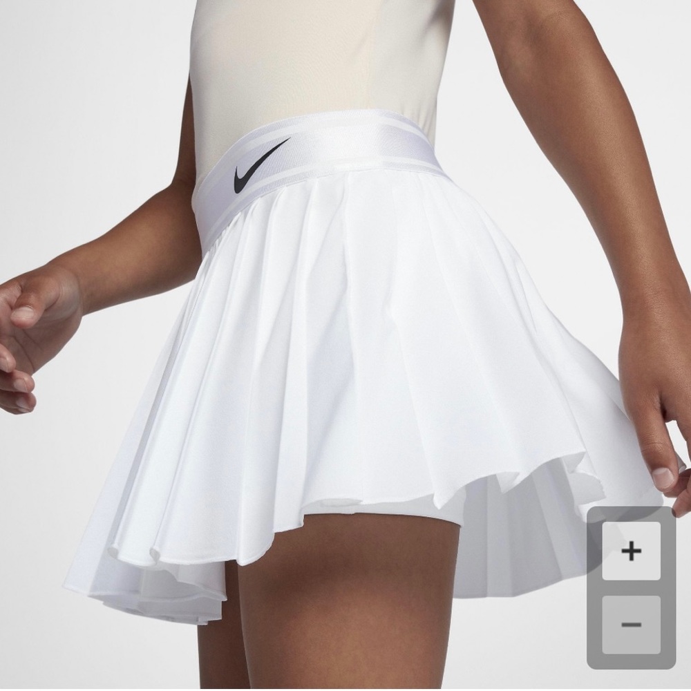 Nike Girls Court White Tennis Skirt